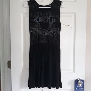 Cat Face Skater Dress